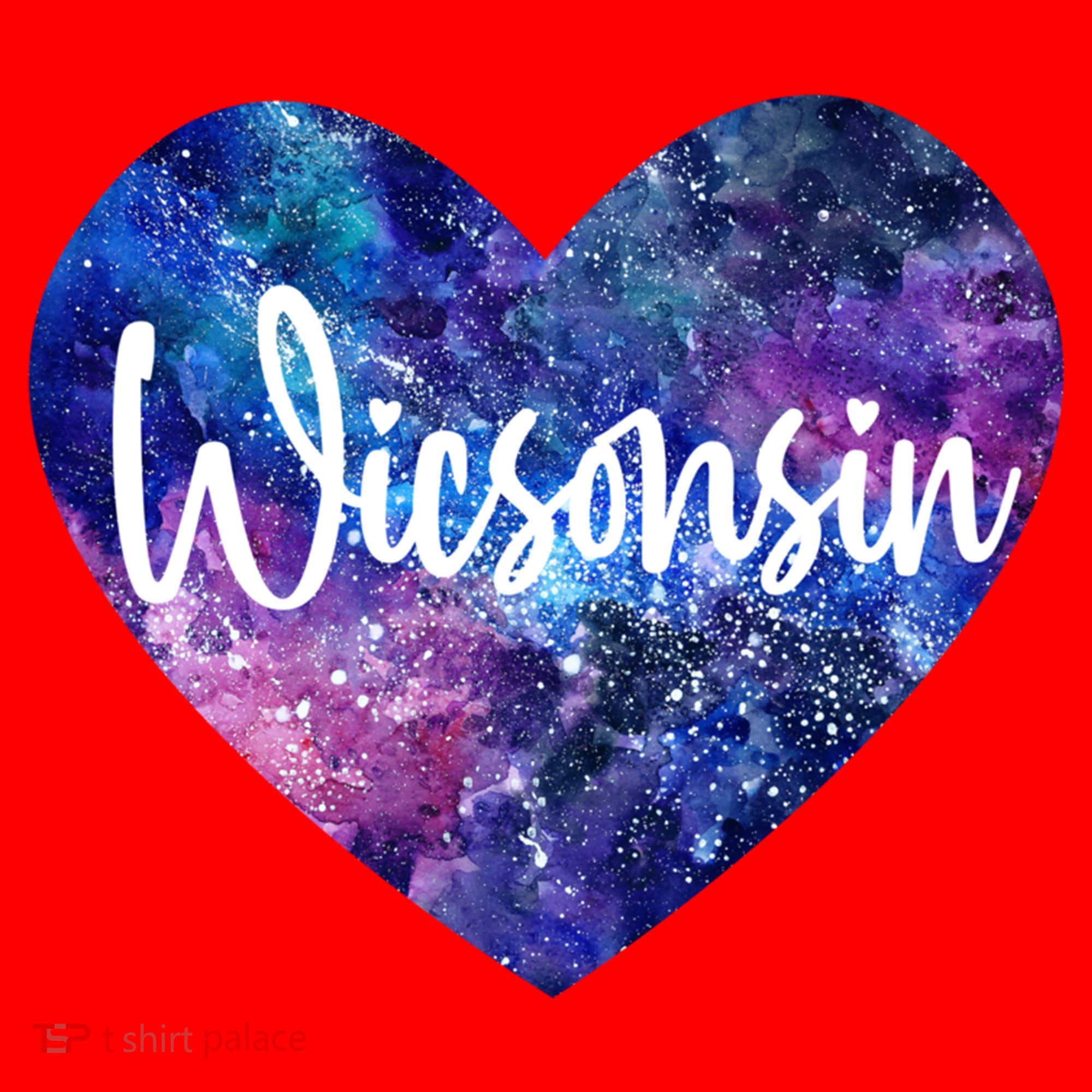 I Love Wisconsin Usa Great Gift Santa Hat