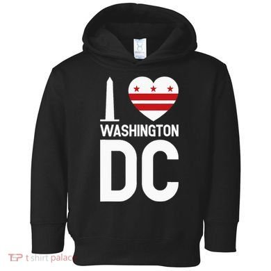 I Love Washington DC Toddler Hoodie