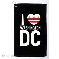 I Love Washington DC Golf Towel thumb 0