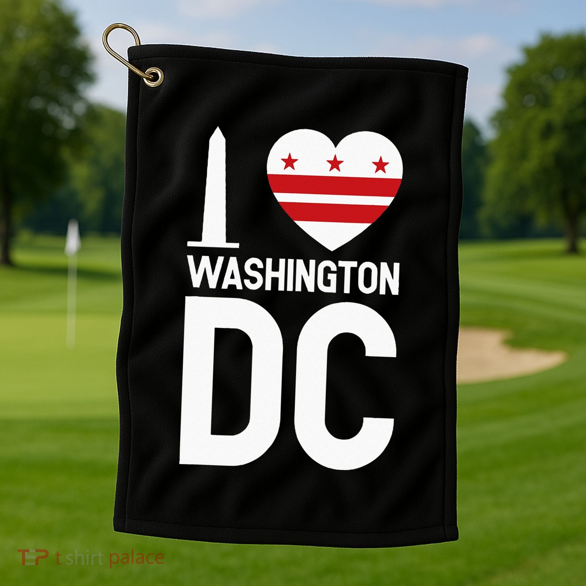 I Love Washington DC Golf Towel