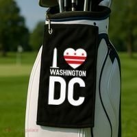 I Love Washington DC Golf Towel thumb 2