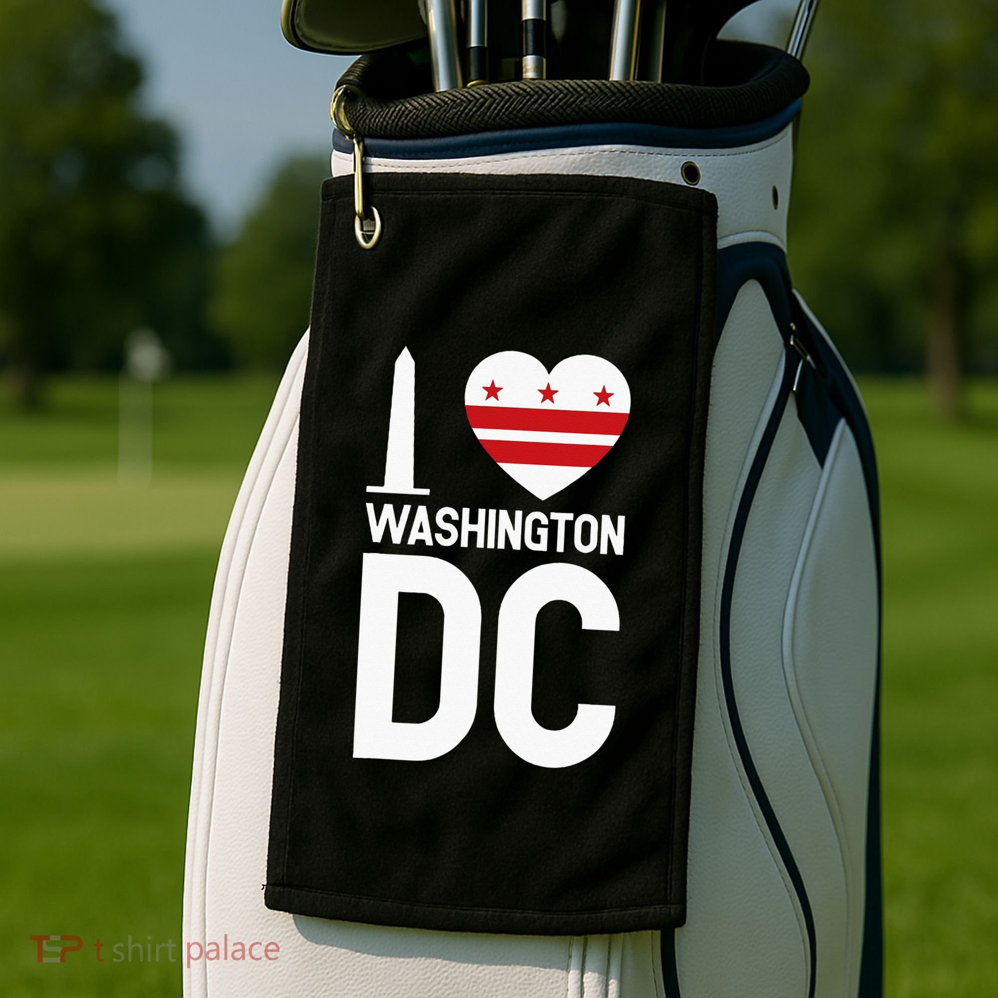 I Love Washington DC Golf Towel