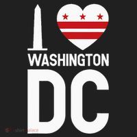 I Love Washington DC Golf Towel thumb 3