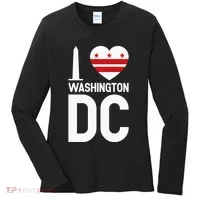 I Love Washington DC Women's Long Sleeve Shirt thumb 0
