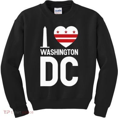 I Love Washington DC Kids Sweatshirt