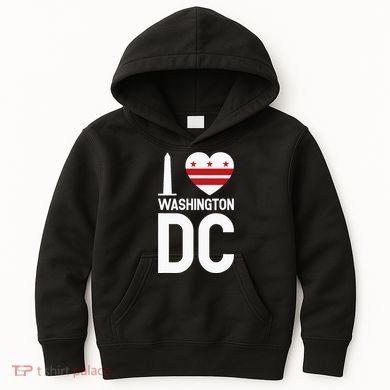 I Love Washington DC Kids Hoodie
