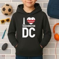 I Love Washington DC Kids Hoodie thumb 2