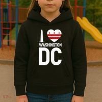 I Love Washington DC Kids Hoodie thumb 3