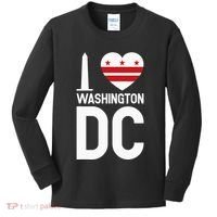 I Love Washington DC Kids Long Sleeve Shirt thumb 0