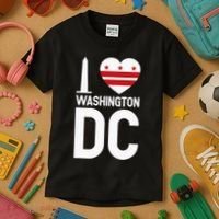 I Love Washington DC Kids T-Shirt thumb 3