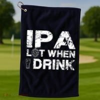 IPA Lot When I Drink Funny Drinking Beer Craft Beer Brewery Golf Towel thumb 1