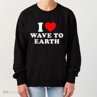I Love Wave To Earth Funny I Heart Wave To Earth Women's Sweatshirt thumb 0