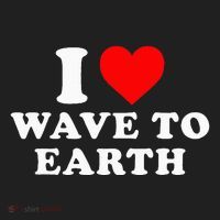 I Love Wave To Earth Funny I Heart Wave To Earth Beanie thumb 2