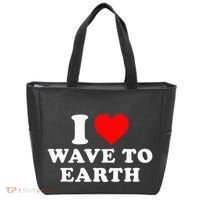 I Love Wave To Earth Funny I Heart Wave To Earth Tote Bag thumb 0