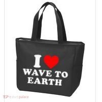 I Love Wave To Earth Funny I Heart Wave To Earth Tote Bag thumb 3