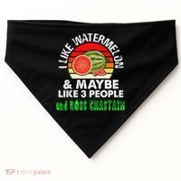 I LIKE WATERMELON AND MAYBE LIKE 3 PEOPLE & ROSS CHASTAIN USA-Made Doggie Bandana thumb 0