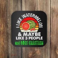 I LIKE WATERMELON AND MAYBE LIKE 3 PEOPLE & ROSS CHASTAIN Coaster thumb 0