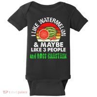I LIKE WATERMELON AND MAYBE LIKE 3 PEOPLE & ROSS CHASTAIN Baby Bodysuit thumb 0