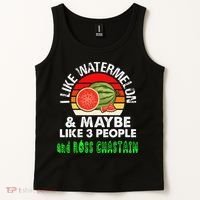 I LIKE WATERMELON AND MAYBE LIKE 3 PEOPLE & ROSS CHASTAIN Tank Top thumb 2