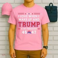 I Love When I Wake Up In The Morning Donald Trump President T-Shirt thumb 6