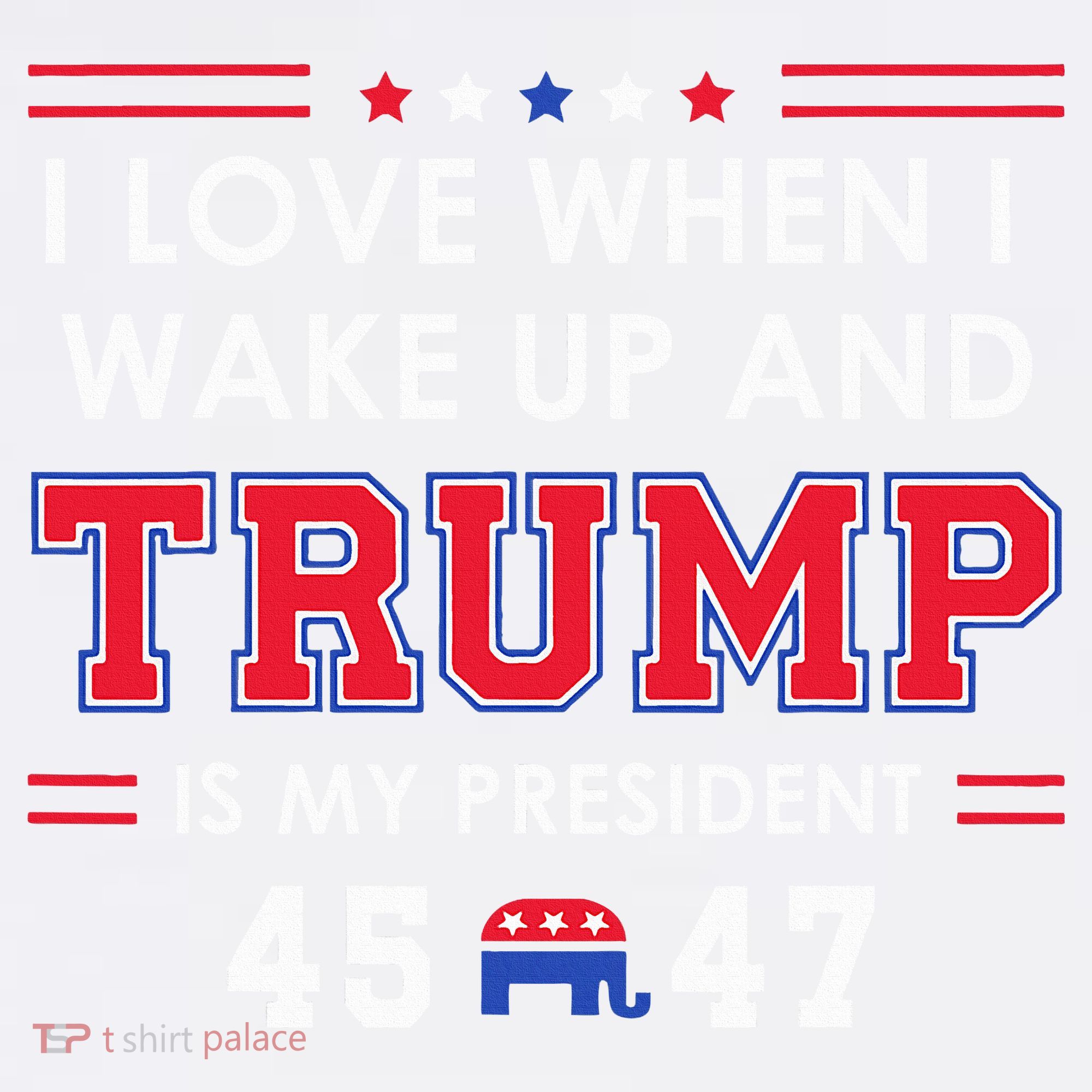 I Love When I Wake Up In The Morning Donald Trump President Women's Tank Top