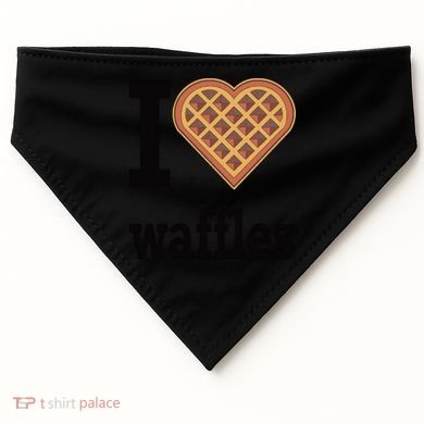 I Love Waffles USA-Made Doggie Bandana