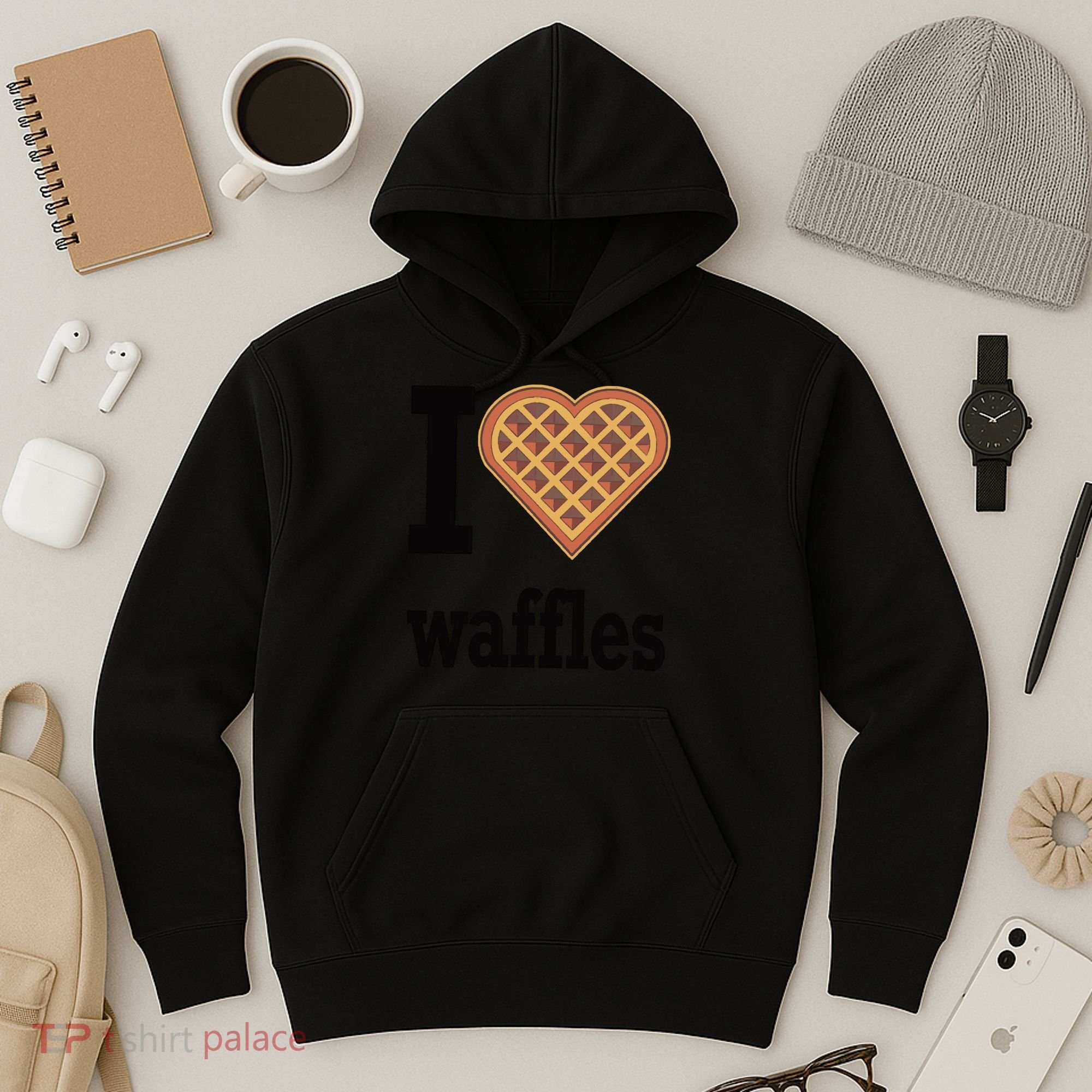 I Love Waffles Hoodie
