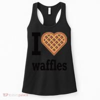 I Love Waffles Women's Tank Top thumb 0