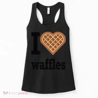 I Love Waffles Women's Tank Top thumb 0