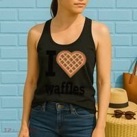 I Love Waffles Women's Tank Top thumb 2