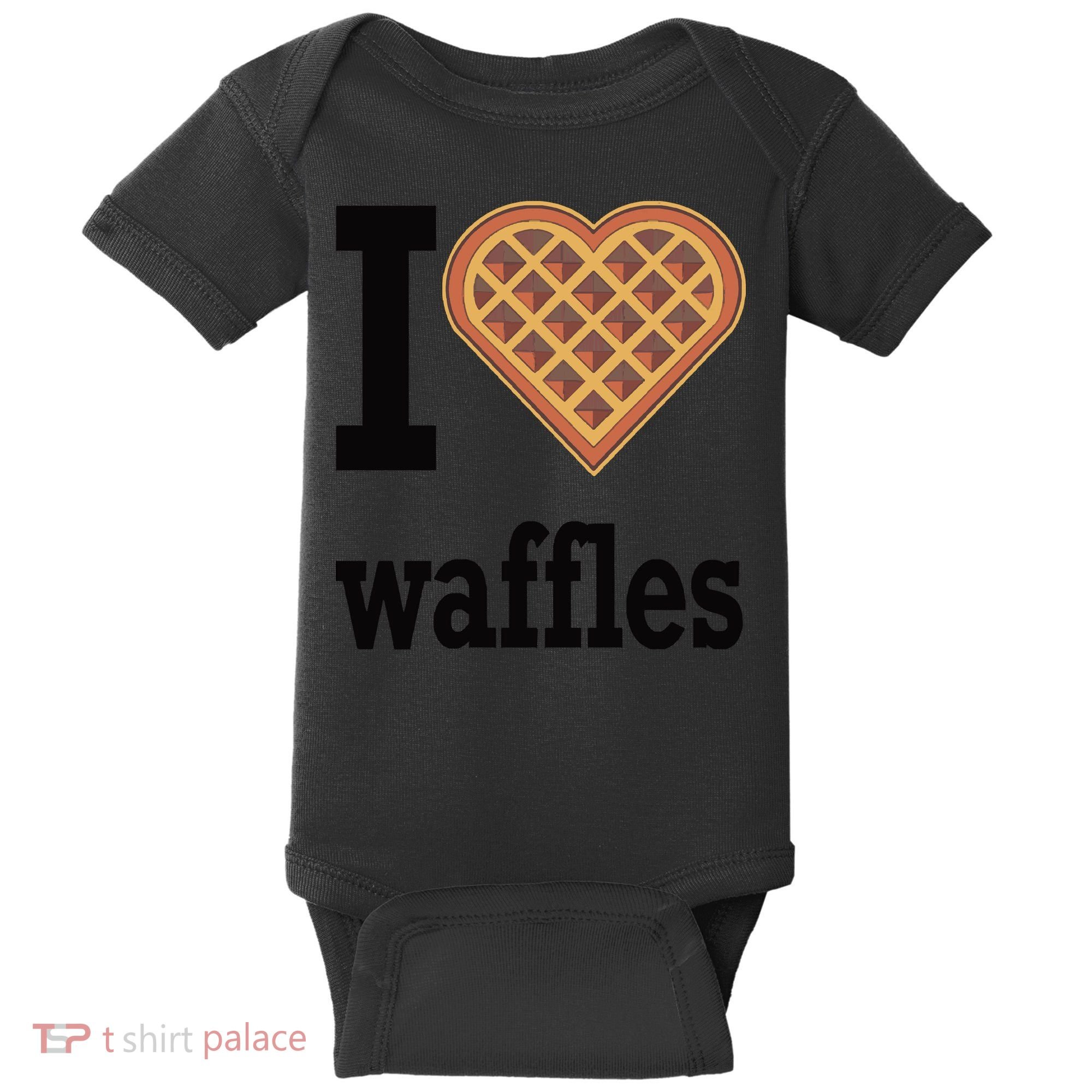 I Love Waffles Baby Bodysuit