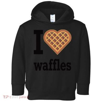 I Love Waffles Toddler Hoodie