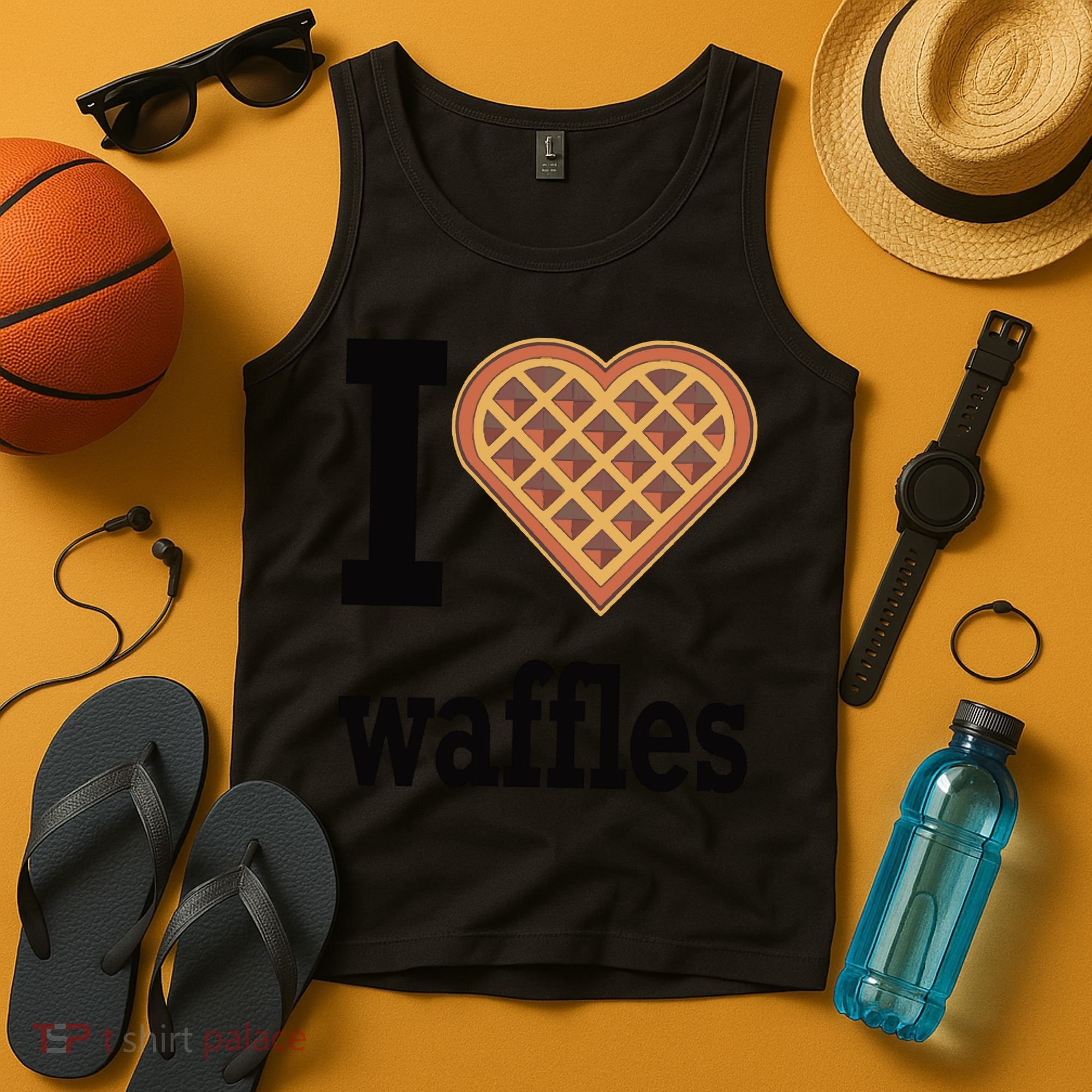 I Love Waffles Tank Top
