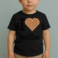 I Love Waffles Toddler T-Shirt thumb 2