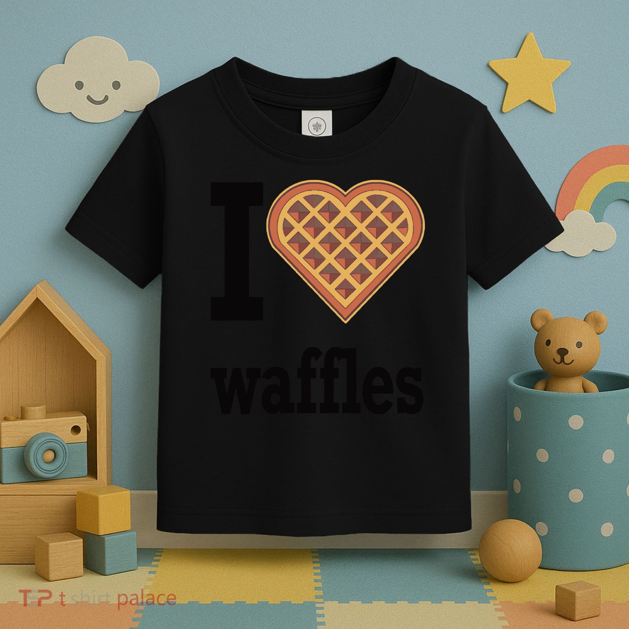 I Love Waffles Toddler T-Shirt
