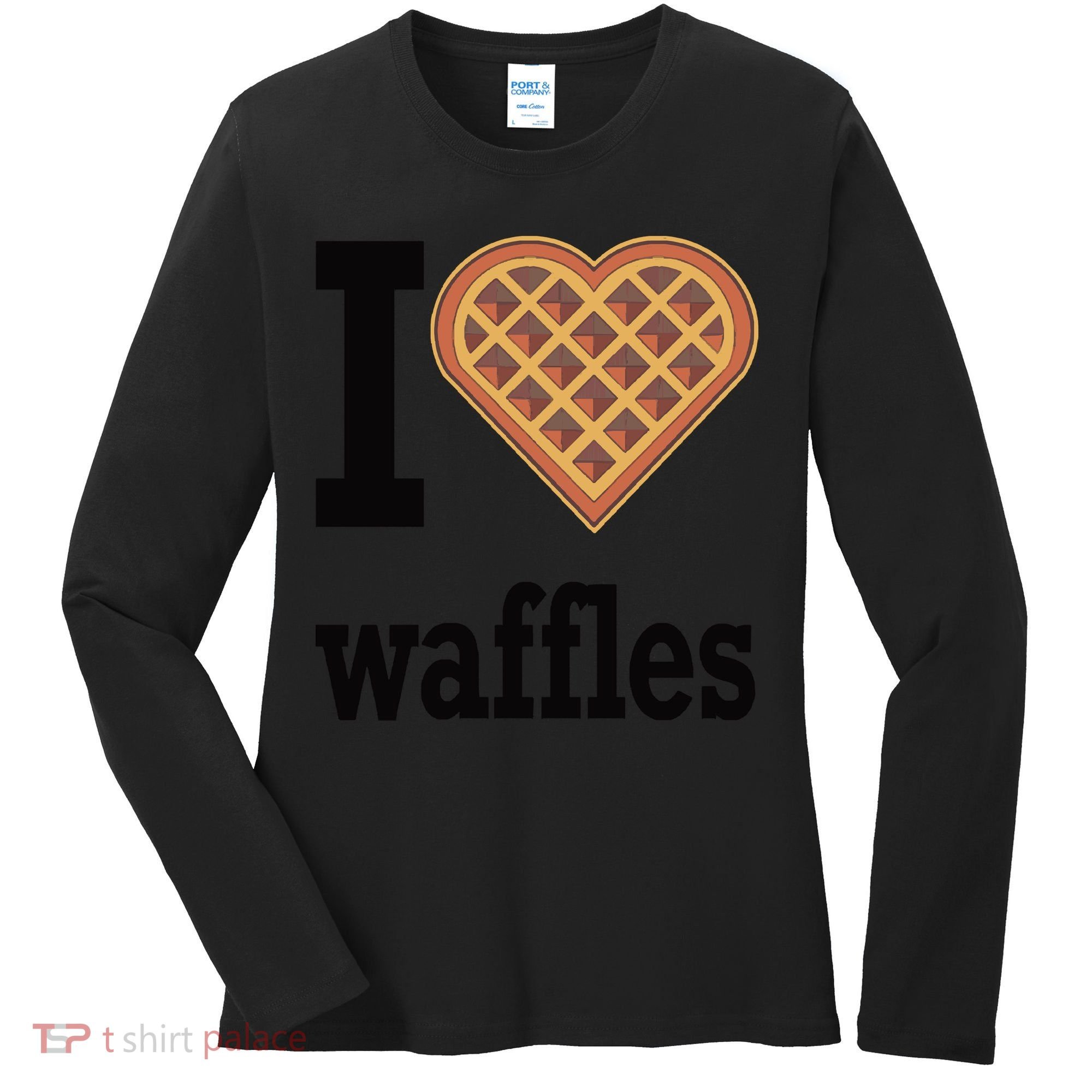 I Love Waffles Women's Long Sleeve Shirt