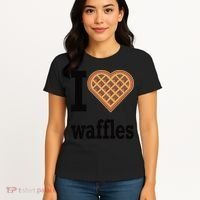 I Love Waffles Women's T-Shirt thumb 4