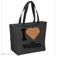 I Love Waffles Tote Bag thumb 2