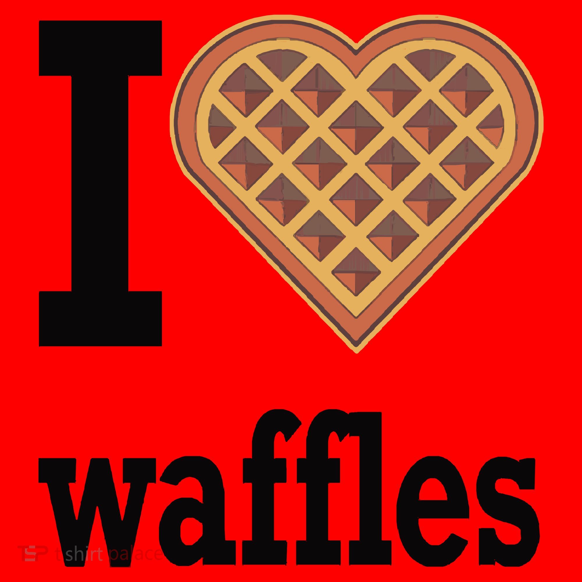 I Love Waffles Santa Hat