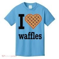 I Love Waffles Kids T-Shirt thumb 0