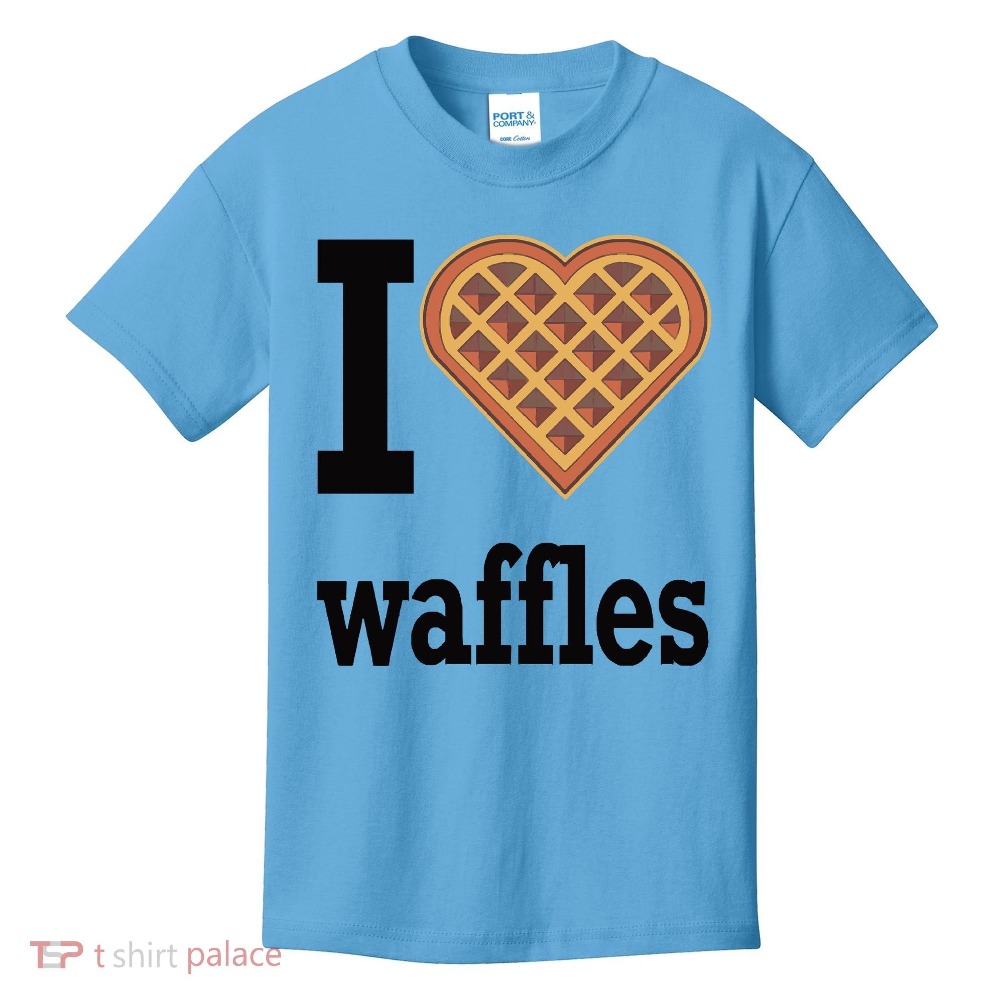 I Love Waffles Kids T-Shirt