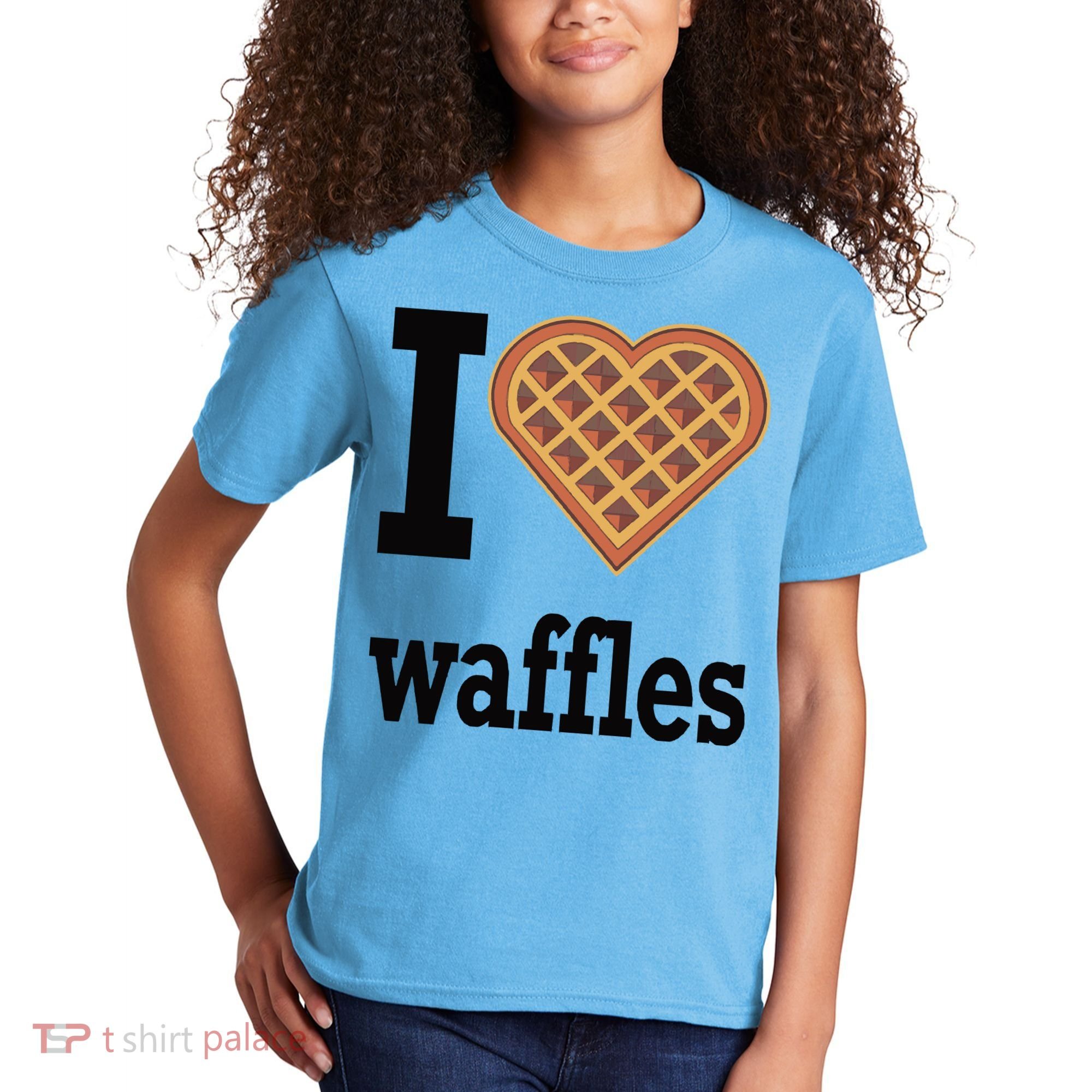 I Love Waffles Kids T-Shirt