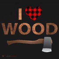 I Love Wood Lumberjack Heart Halloween Party Gift Women's Hoodie thumb 2