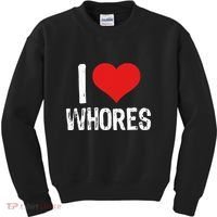 I Love Whores Kids Sweatshirt thumb 0