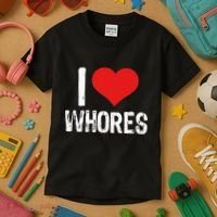 I Love Whores Kids T-Shirt thumb 3