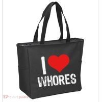I Love Whores Tote Bag thumb 2