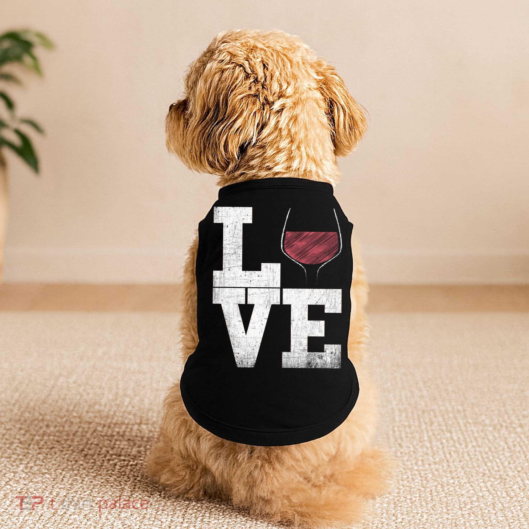 I Love Wine Red Wine Glass Heart Meaningful Gift Wine Er Distressed Funny Gift Doggie Tank