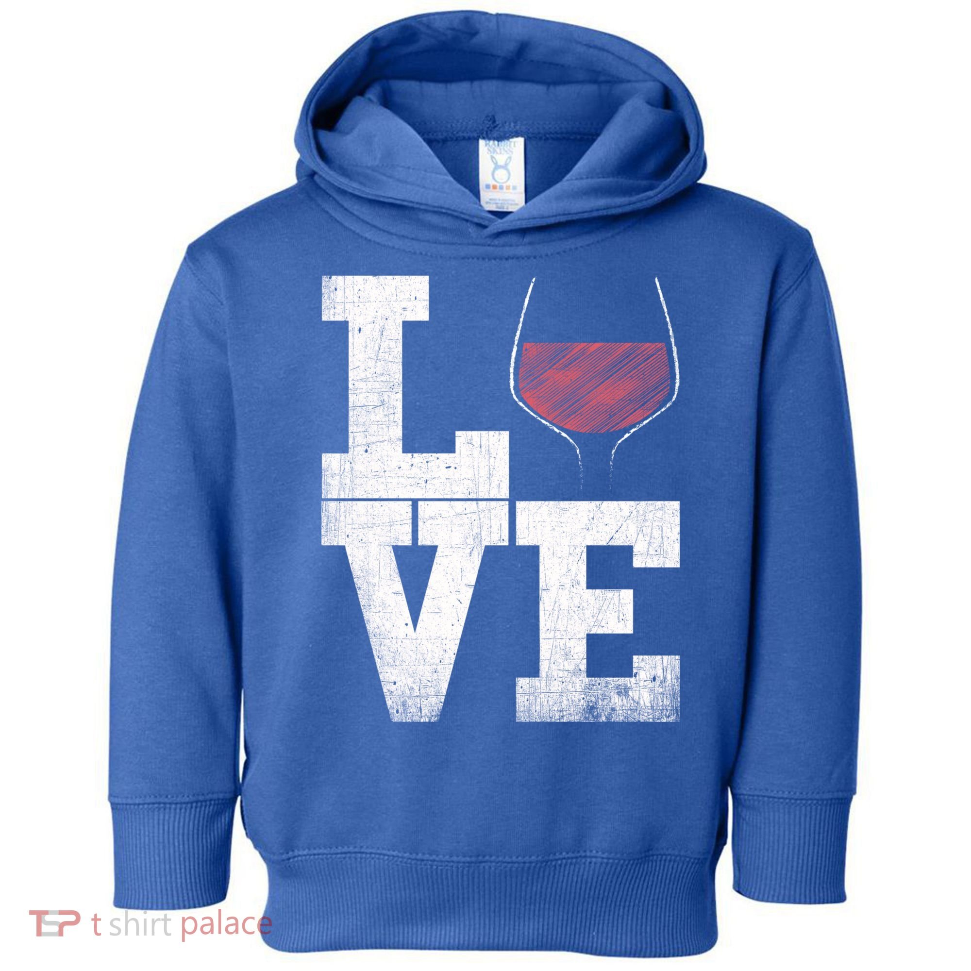 I Love Wine Red Wine Glass Heart Meaningful Gift Wine Er Distressed Funny Gift Toddler Hoodie