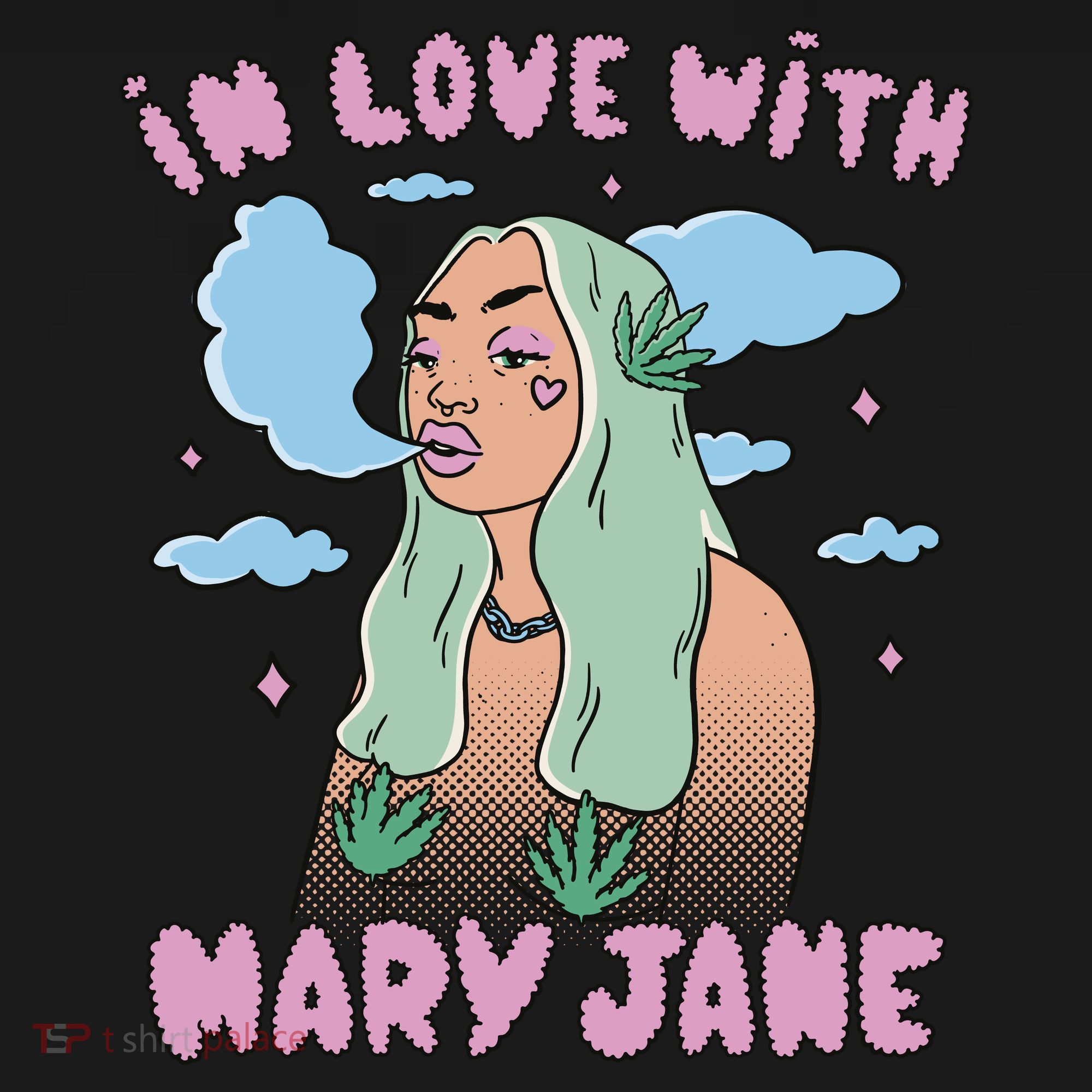In Love With Mary Jane Female Marijuana Doggie Tank
