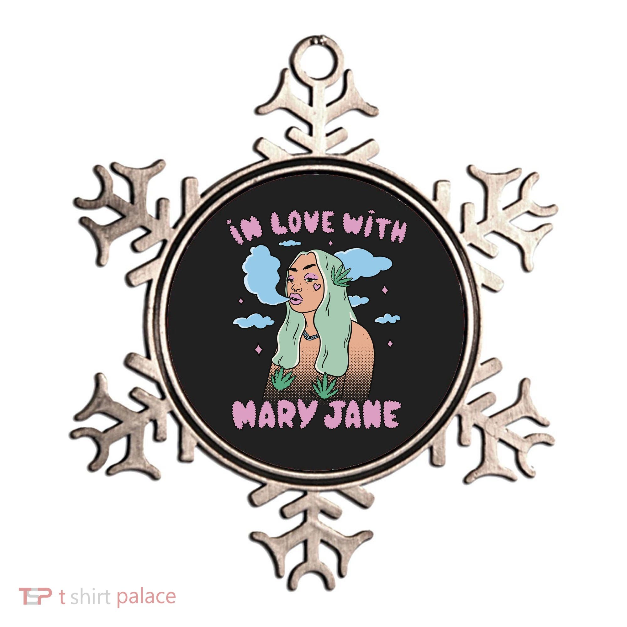 In Love With Mary Jane Female Marijuana Ornament